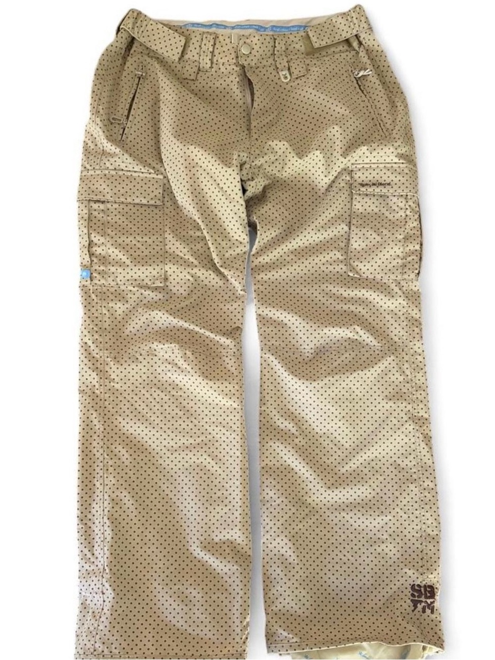 Special Blend Tan Polka Dot Snow Pants // 10K Waterproof 🏂✨
